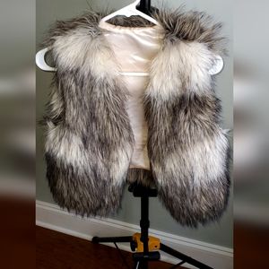 Faux fur vest